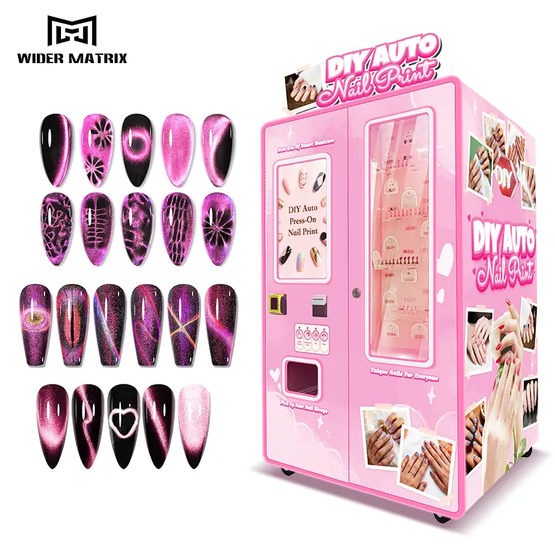 WM860 Nail Art Vending Machine | AI Smart 24/7 Business