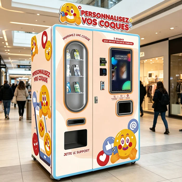 Di y teléfono caso máquina vend ing