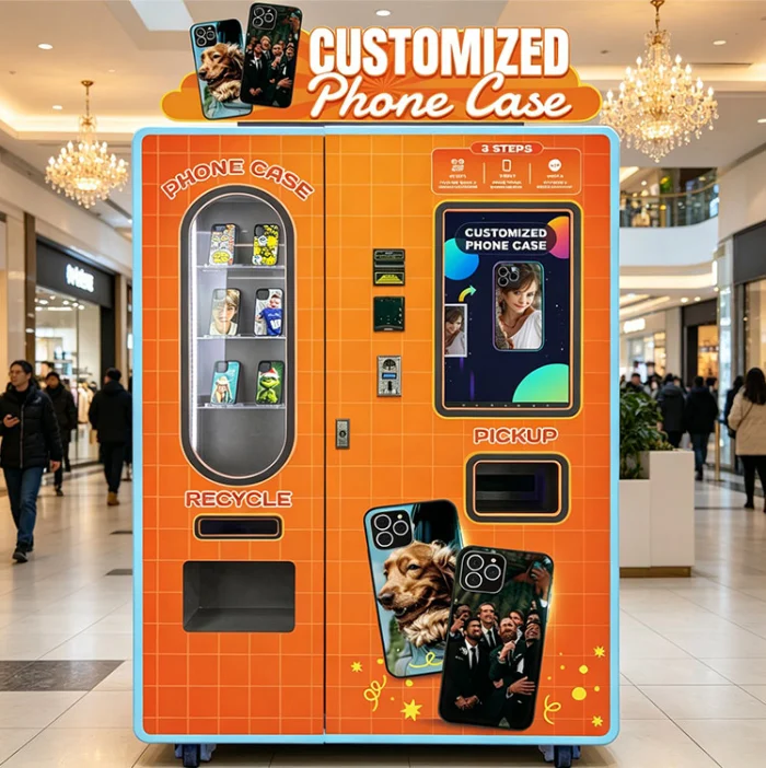 Máquina vending case de teléfono márgenes de beneficio
